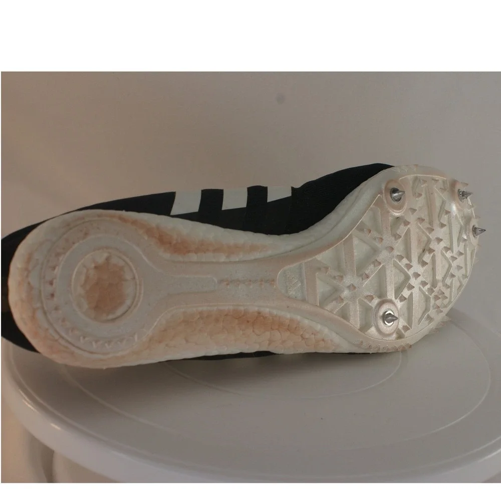 Adidas Adizero Avanti Boost Mens 11 Black White Track Field Spikes CG3831